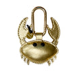 Chilli Crab Bag Charms - gold, indigo blue