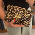 Finn Scallop Bamboo - Leopard Hair on Calf