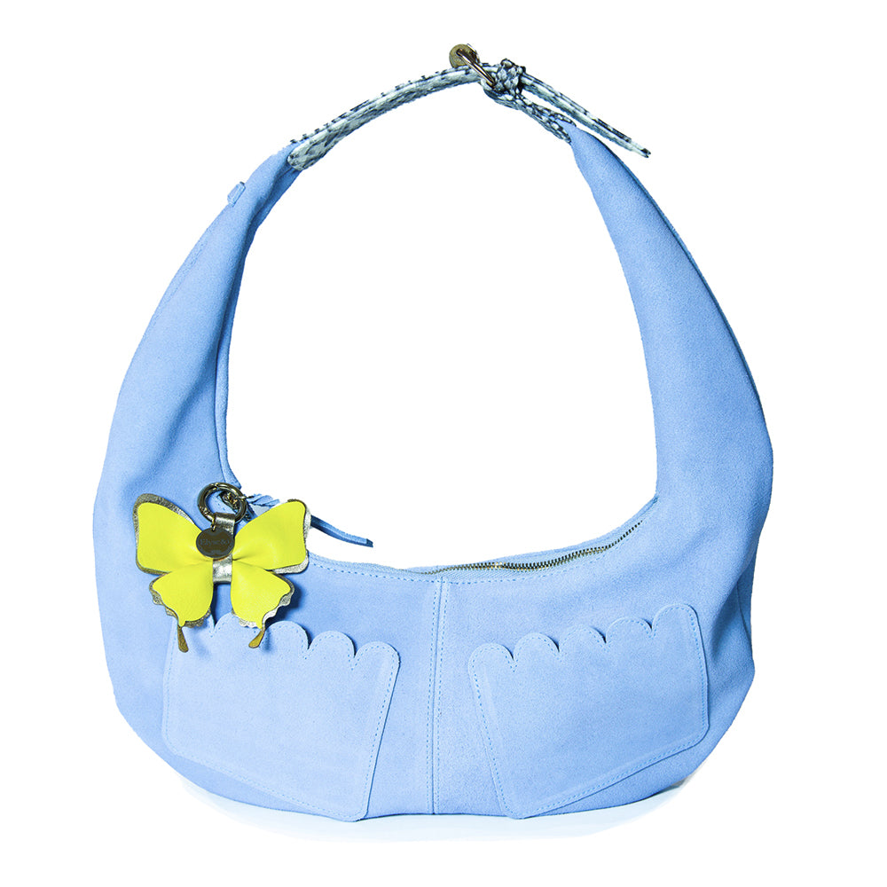 Martha Scallop Hobo - Baby Blue