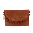 Bella Scallop Purse - Terracotta Suede