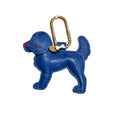 Labradoodle Dog Bag Charms - gold, navy, rose