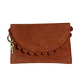 Bella Scallop Purse - Terracotta Suede