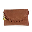 Bella Scallop Purse - Terracotta Suede