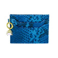 Kitty Card Holder - NAVY SNAKEPRINT