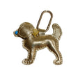 Labradoodle Dog Bag Charms - gold, navy, rose