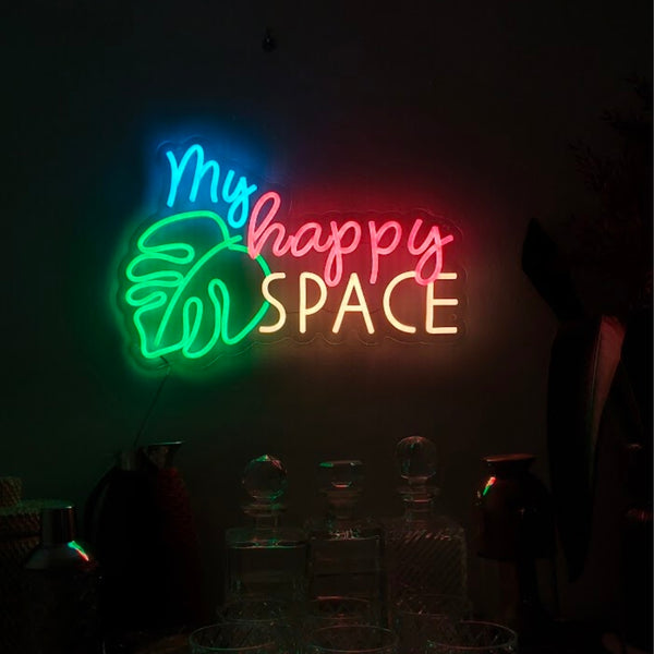 Neon Nook - My Happy Space - LED sign