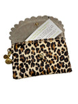 Bella Scallop Purse - Leopard Hair on calf