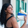 Bella Scallop Purse - Indigo Blue