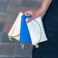Bella Scallop Purse - Indigo Blue