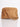 Biscuit brown suede doctor shape bag with strap and panels. by Elyse & i