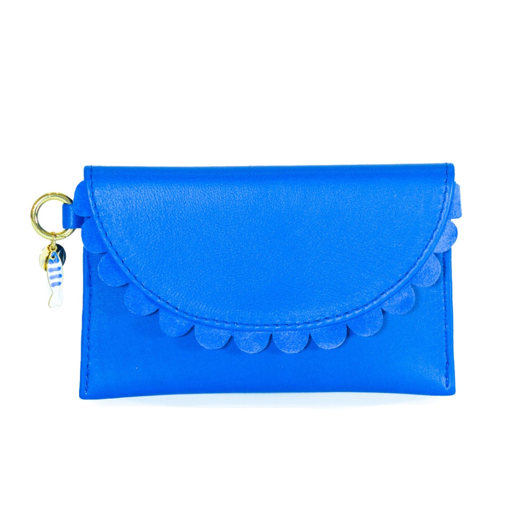 Bella Scallop Purse - Indigo Blue