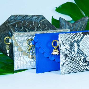 Bella Scallop Purse - Marine Blue