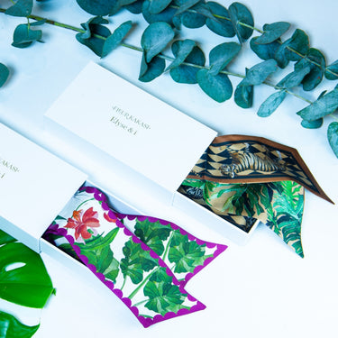Fleur Kakasi x Elyse & i - Silk Twilly Scarf Ginger Floral