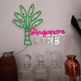 Neon Nook Traveller's Palm 'Singapore Life'  LED sign