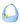 Light blue Martha Hobo handbag with a yellow butterfly charm on a white background