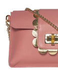 Finn Scallop Bamboo - Rose pink/gold