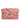 Pink handbag with shell design - Elyse & i's Finn Scallop - and gold chain strap on a white background