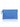 Blue clutch bag with scalloped edge on a white background