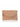 Nude-colored wallet with scalloped edge and gold charm on a white background