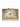 Gold handbag with floral design and chain strap on a white background