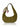 Green suede handbag with a floral scarf on a white background