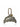 Metallic butterfly-shaped keychain with a carabiner on a white background