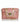 Pink handbag with gold accents on a white background