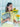 Woman in yellow checkered dress holding a gray Elyse & i handbag and sunflowers against a light blue background