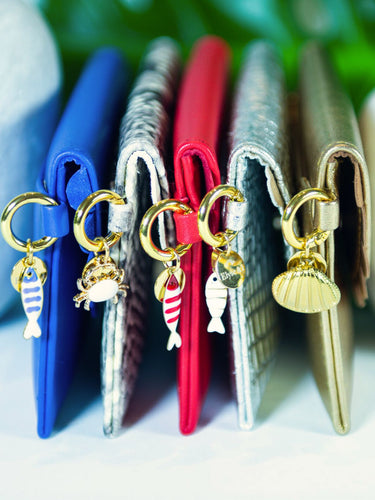 Colourful Bella purses with charms by Elyse & i