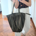 Finlay Fringe Tote - Olive Green