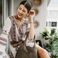 Finlay Fringe Tote - Olive Green