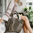 Finlay Fringe Tote - Olive Green