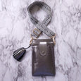 Agnes Phone Pouch - Pewter Metallic