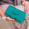 Nell Knot - Aqua Green Emboss