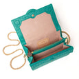 Nell Knot - Aqua Green Emboss