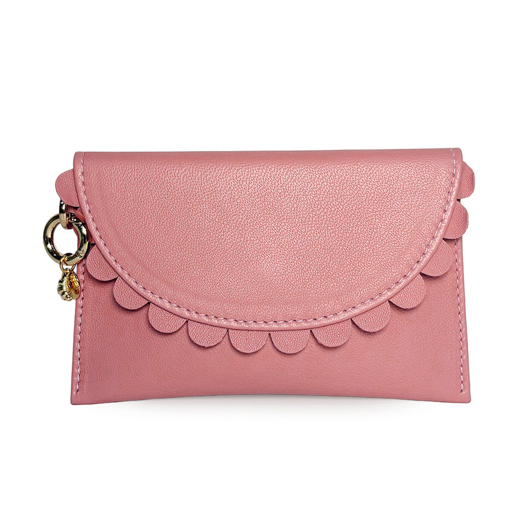 Bella Scallop Purse - Rose