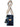 navy python print Luna Lock phone bag by Elyse & i with a striped strap on a white background