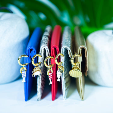 Bella Scallop Purse - Marine Blue
