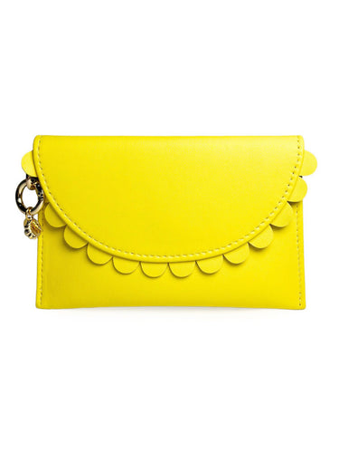 Bella Scallop Purse - Canary Yellow