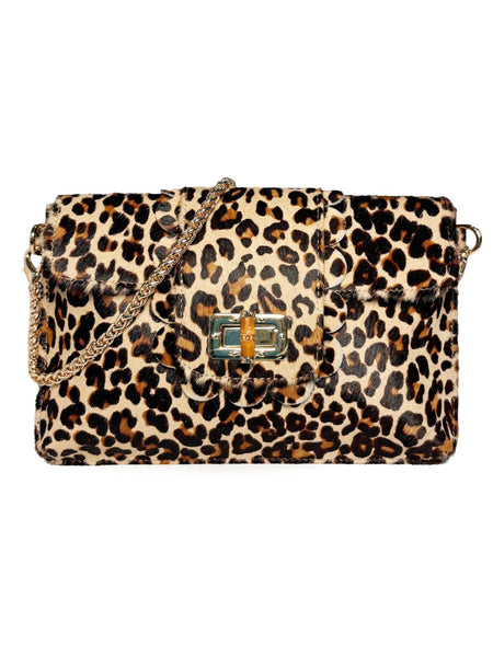 Finn Scallop Bamboo - Leopard Hair on Calf