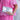Silver clutch held by a hand wearing a pink dress with white floral embroidery.