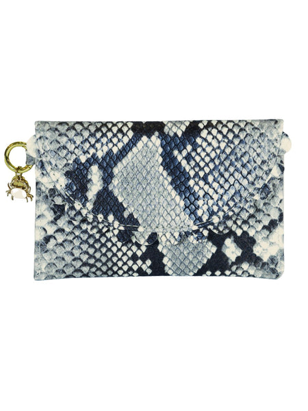 Bella Scallop Purse - Mono Snakeprint