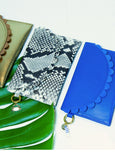 Bella Scallop Purse - Mono Snakeprint