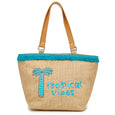 Louis Tote - Palm Tree Turquoise