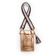 Agnes Phone Pouch - Bronze Patent Leather