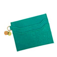 Kitty Card Holder - aqua green, sage, gold